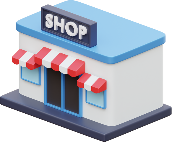 3D Shopping Store Building